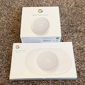 Google Nest Thermostat and Trim Kit in Sleek White